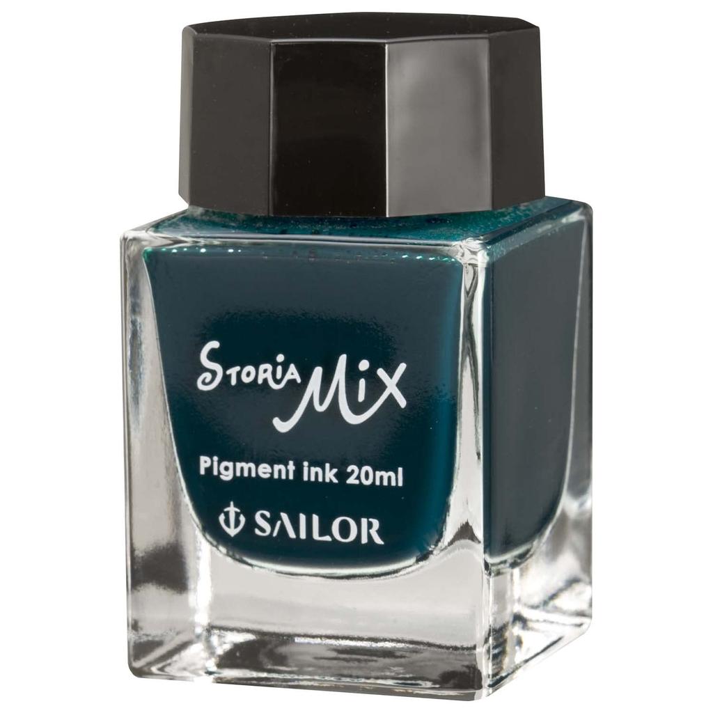 Sailor fountain pen Fountain Pen Bottle Ink Storia Mix Pigment Ink Green 20ml 13-1503-260