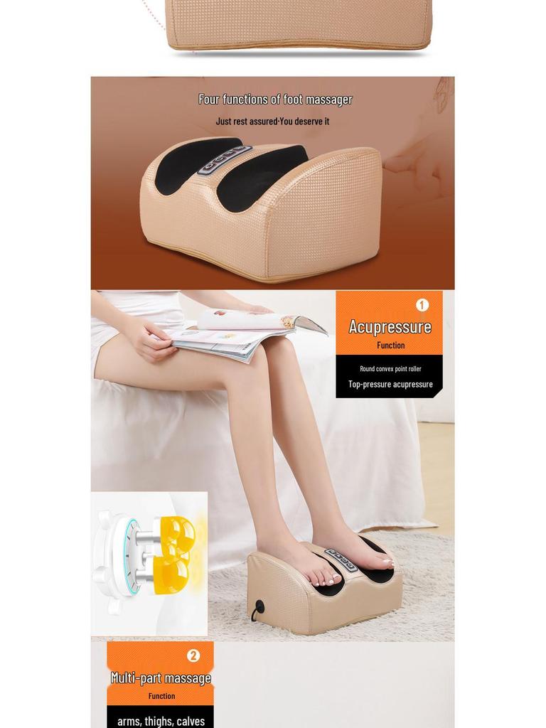 Foot and Leg Kneading Massager for Calves, Thighs, and Sole Relief