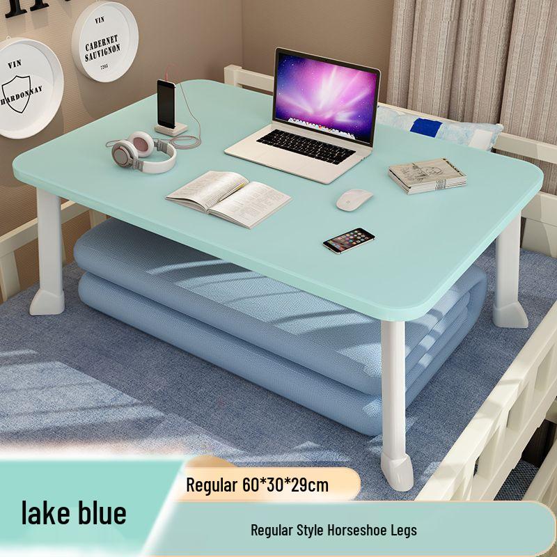 Folding Bedside Desk: Compact Floor Table for Bedroom & Dorm Study