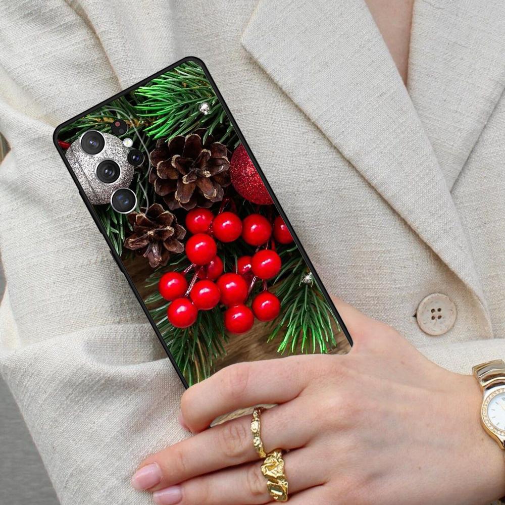 Christmas Tree New Year Art Cell Phone Case for Samsung Galaxy S26 Ultra S25 S24 S23 S22 S21 S20 Note10 Cover