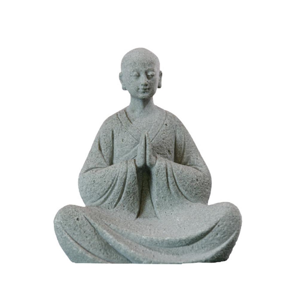 

Подарок на праздник Песчаник Маленький Монах Фигурка Kawaii Мини Куклы Статуэтка Будды Ручная работа Креативный Аквариум Статуэтки Будды Хэллоуин