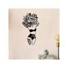 Flower Theme Metal Wall Art Abstract Line Sculpture Women Figure Home Decor Gift Set Waterproof Rustproof Durable