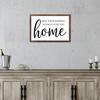 May Your Journey Always Lead You Home-1 Sign Wood Framed Sign Wall Art Plaque Sign for Home Wall Decor 16 x 20 Inch