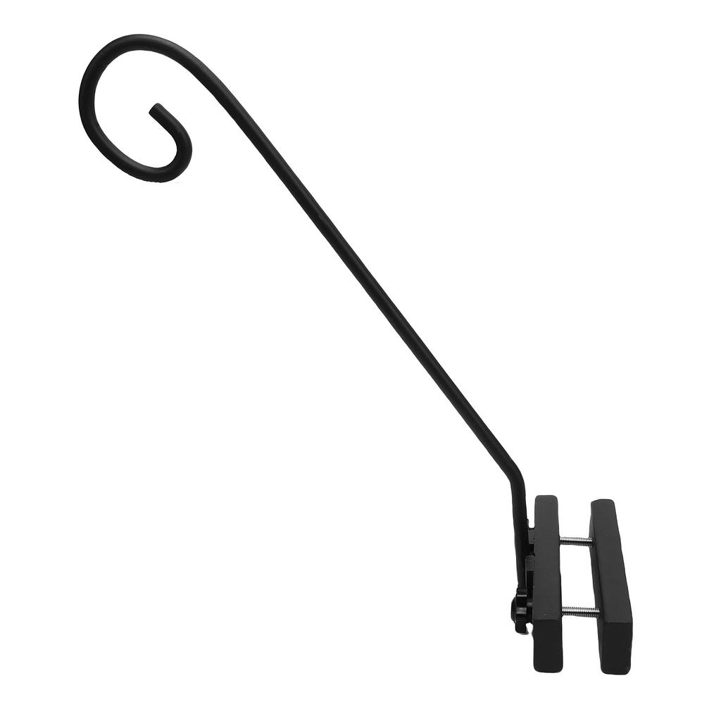 Deck Hook Rail for Hanging Flower Baskets Wind Chimes Bird Feeders Lanterns Fence Deck Hook Rail Iron Easy Install