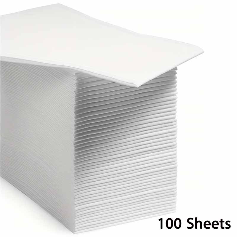 

100 листов белых салфеток 30x43см оптом одноразовые однотонные ресторан гостеприимство дом портативная туалетная бумага