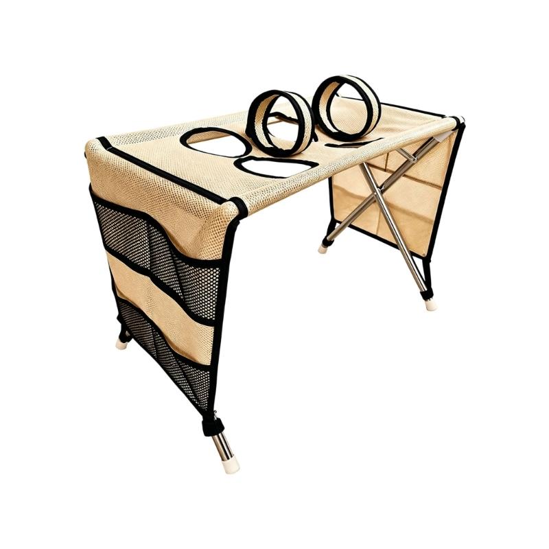 Routine Trimming Support Stand for Small Companion Animal Use, Fabric Grooming Bed with Metal Frame for Indoor Care