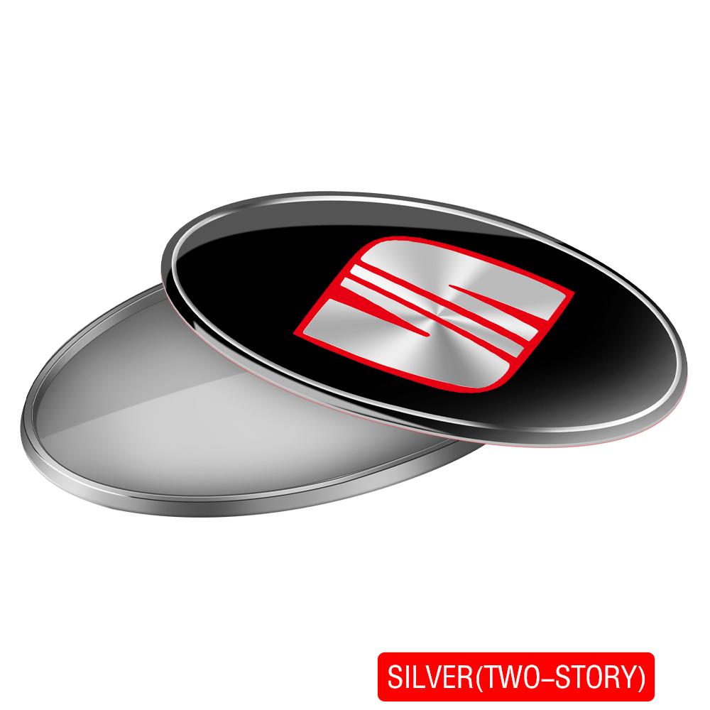 NBNY6 1Pcs Car Door Aluminum Emblem Trunk Logo Stickers For Seat Leon Mk1 Mk2 Ateca Altea Arosa Ibiza 6j Ahambra FR Toledo Accessories