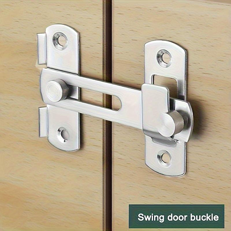 Stainless Steel 90° Right Angle Door Latch: Anti-Theft Sliding Bolt Lock