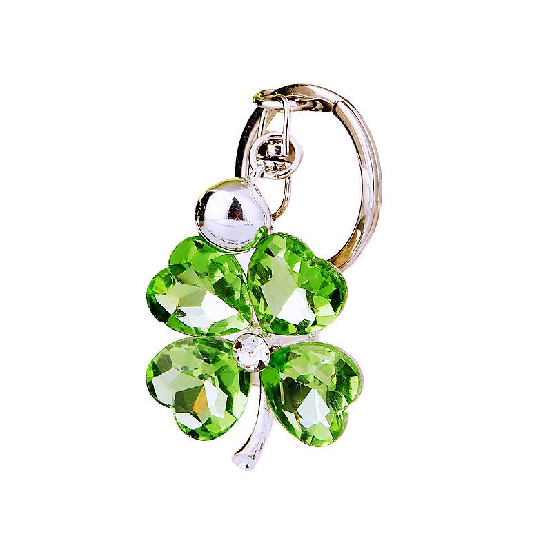 Earrings for Women 2025 Luxury  Crystal Clover Car Key Chain Flower Key Chain Key Chains for Women Keychain On Backpack