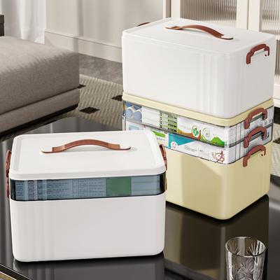 3-Tier Medicine Box with Handle Large Capacity Multi-layer Design BPA Free Good