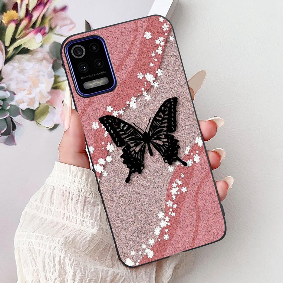 For LG K52 K62 2020 Case LM-K520 LM-K525 Stylish Love Heart Painted Cover Soft TPU Phone Case For LG K62 K 52 LGK52 LGK62 Fundas