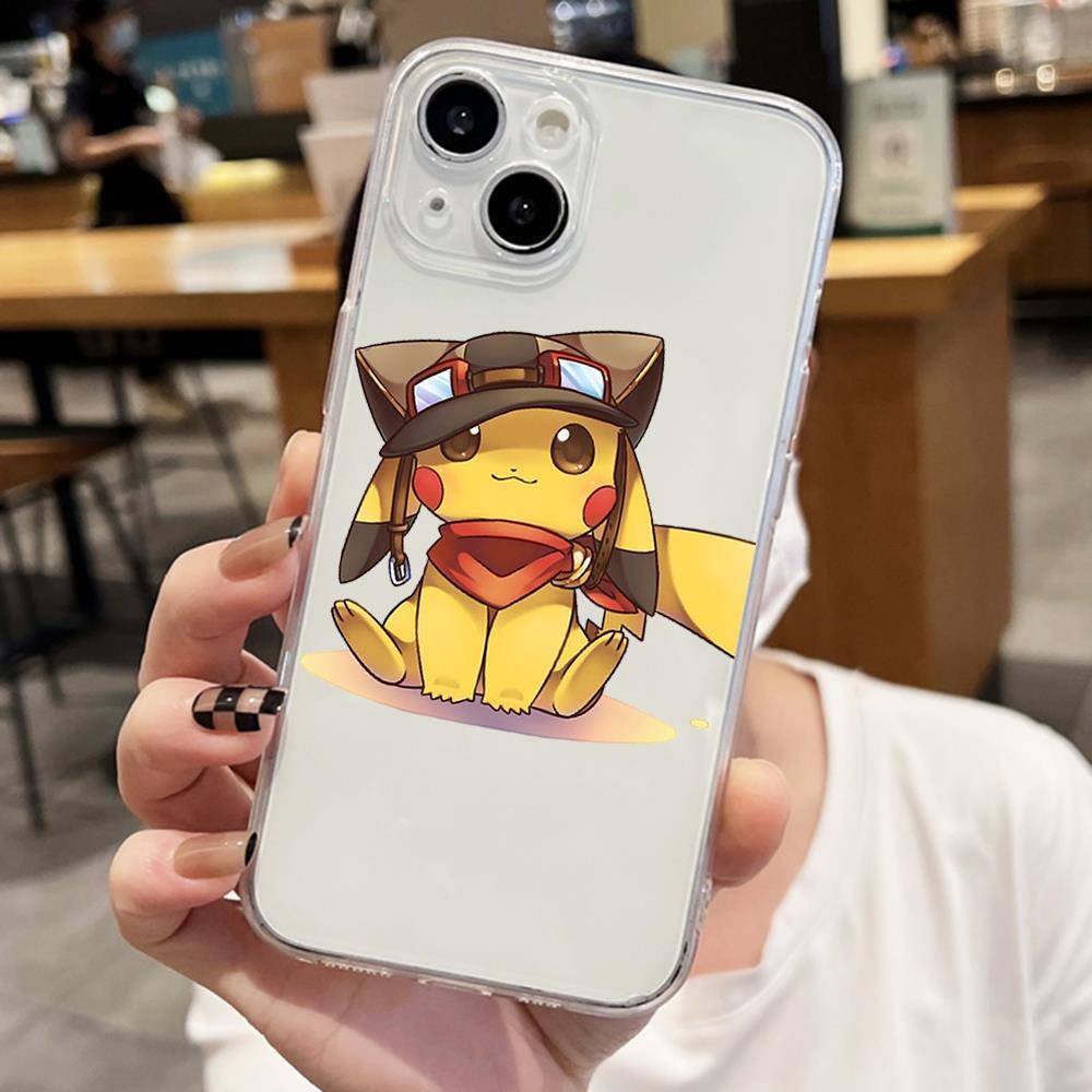 E-57 Pokemon Cute Case για iPhone 7 8 11 12 13 14 15 16 Pro Max Plus Mini Xiaomi Redmi A3 9A 9C 10A 10C 13C Σημείωση 9 11 Realme Narzo C30 C55
