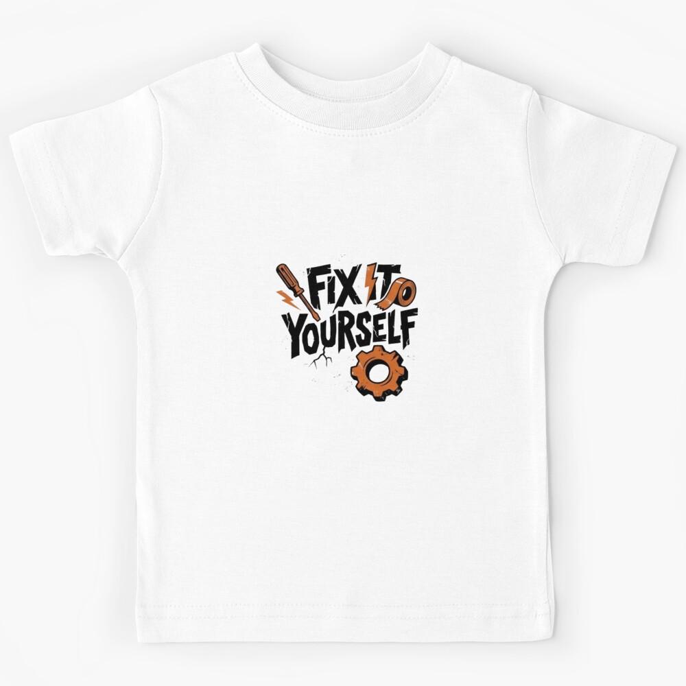 Fix It Yourself - DIY Punk Rock & Comic Retro Aesthetic Kids T-Shirt 130