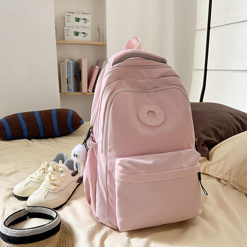 School bag new Harajuku fresh and sweet candy-colored backpack junior high school students lightweight large-capacity backpack