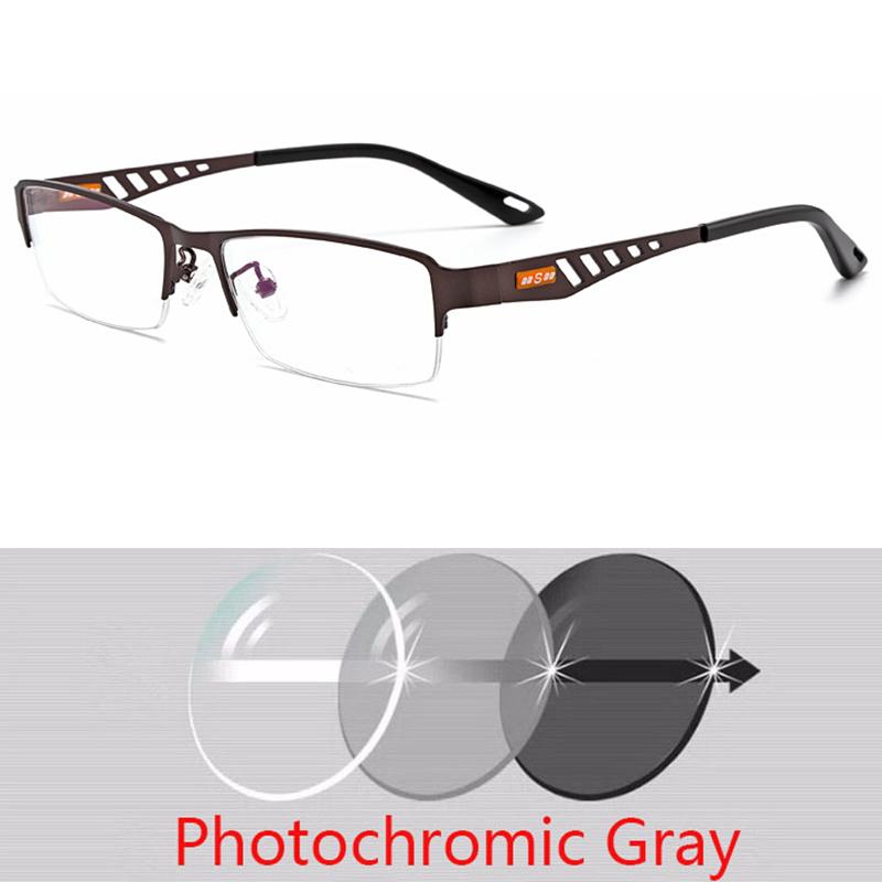 Photochromic Eye Glasses Men Women Myopia Eyeglasses Students Short Sight Eyewear 0 -0.5 -1 -1.25 -1.5 -1.75 To -6