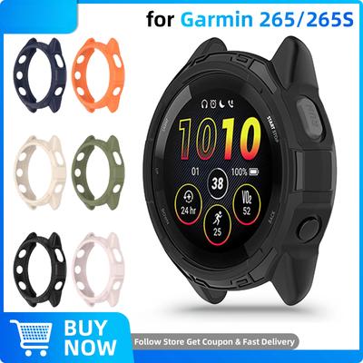 Case for Garmin Forerunner 265 265S Anti-scratch Protection Cover for Garmin 265 265S Soft Silicone Cases Shell Accessory