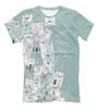 women's T-Shirts Cute Cat Pattern 3D Print Tops Tees Summer New  Streetwear Fashion Oversized T Shirt Men Clothing