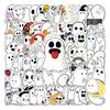 100pcs Halloween Cute Ghosts Stickers Bulk for Kids, Horror Stickers for Water Bottles, Skateboards, Stationery, Greeting Cards, Gift Tags