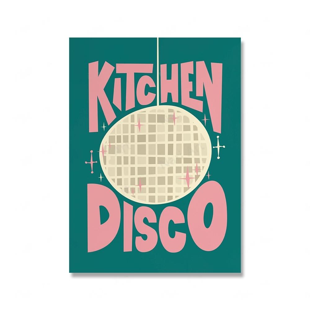 

Кухня Диско Танец Плакат И Печать Винтаж Графический Холст Картина Еда Настенные Картины Для Бара Гостиная Украшения Дома 50x70cm No Framed фиолетовый