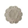 Embroidered Fabric Round Placemat With Oilresistant Surface For Kitchen Use