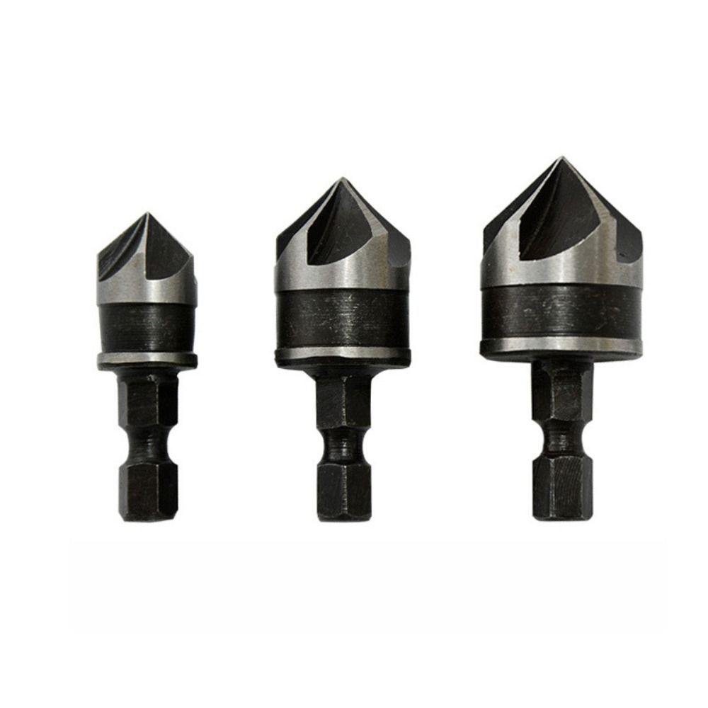 Degrees Deburring Woodworking Hex Shank Hole Opener Countersink Chamfering Tool Chamfer Drill Bit