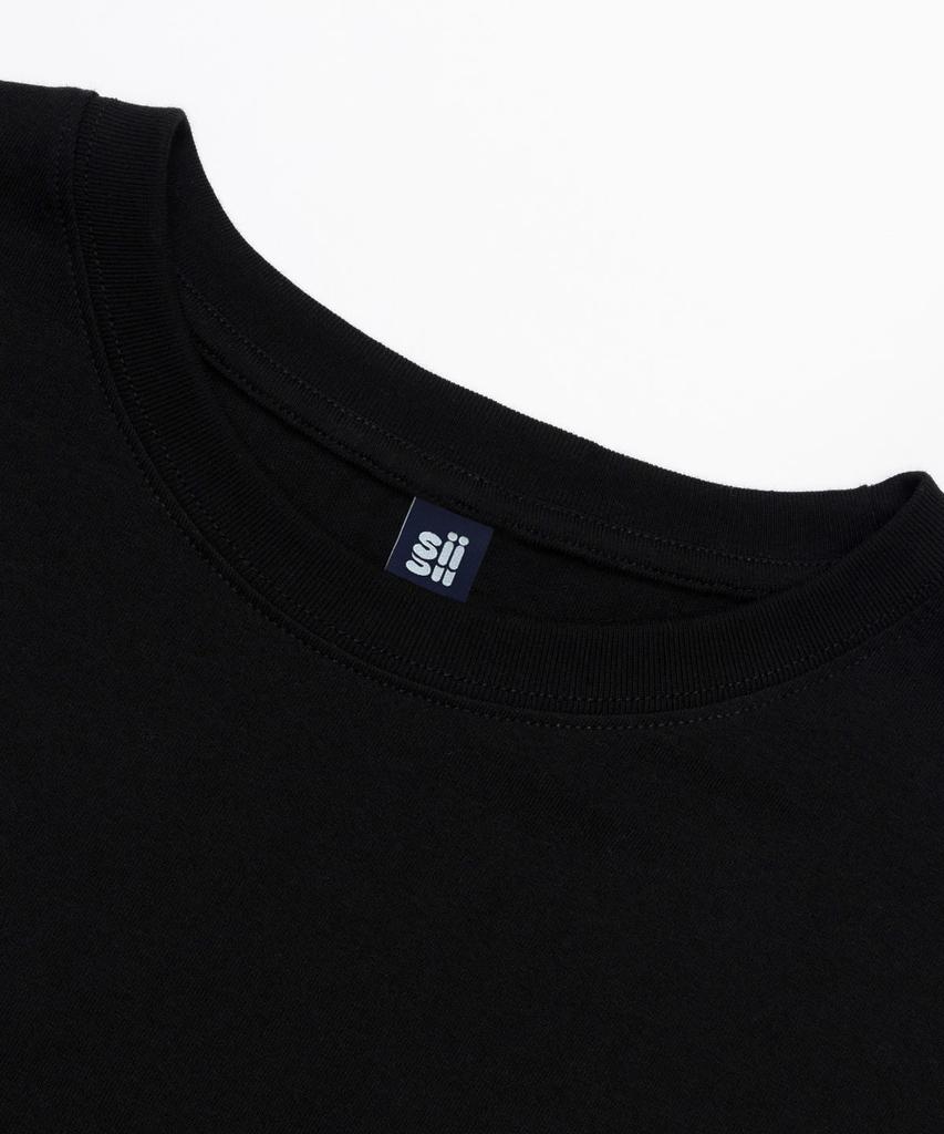 PAGESIISII Thakoon Flower Print Short Sleeve T-Shirt Black