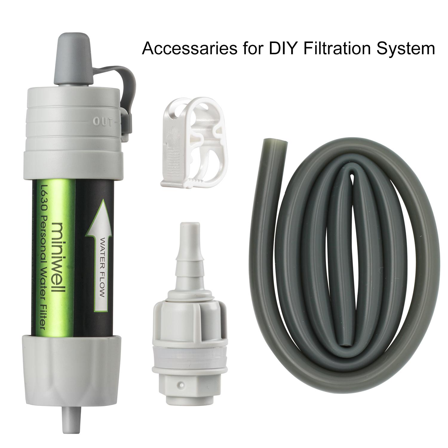 

miniwell Outdoor Portable Gravity Water Filter System with Water Reservoir for hiking,camping,survival and travel
