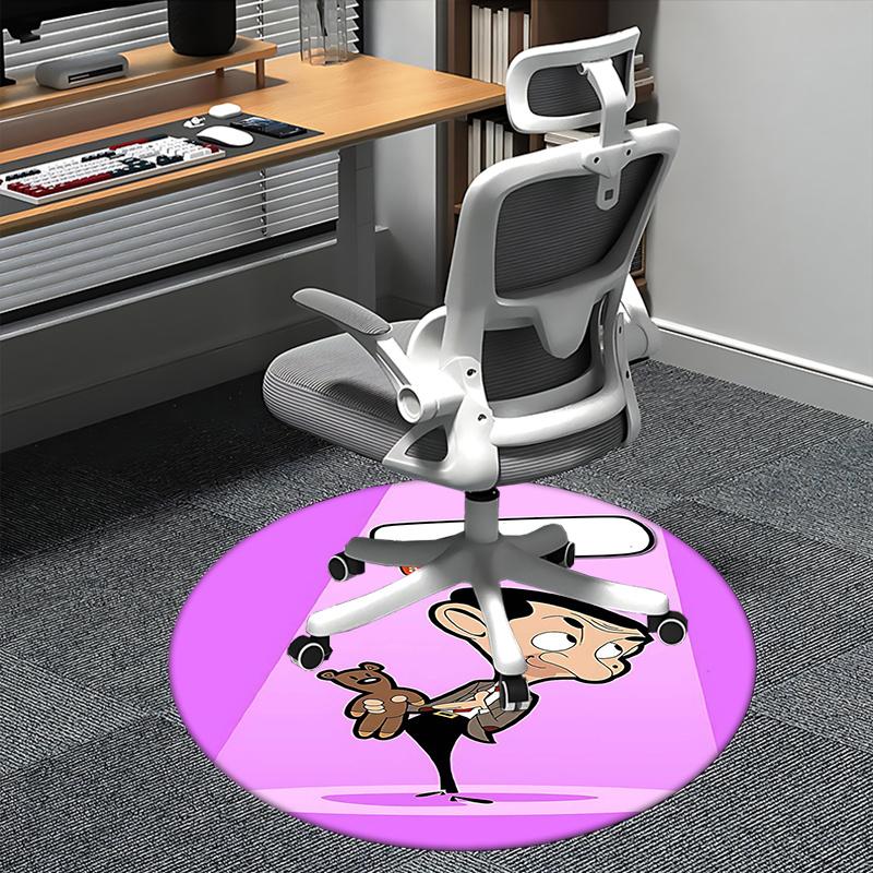 

Mr. Bean,Animated Series Chair mat Round Rug Office carpet, Non slip, Suitable for Living Rooms, Bedrooms decor.1205210a 80cm by 80cm