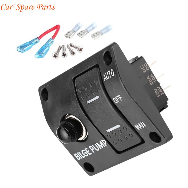 

Y4UA Upgrades Bilge Switch Panel 3 Way 12V/24V Marine Switch Panel Water Control Button Switch Fishing Boat Switch China Mainland