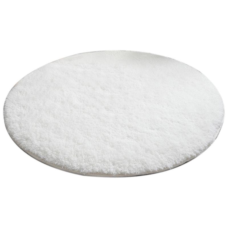 Plush Round Rug For Floor Living Room Nordic Round Mat Plush Area Carpet Shaggy Rug For Room Decor Prayer Mat Tapetes De Quarto