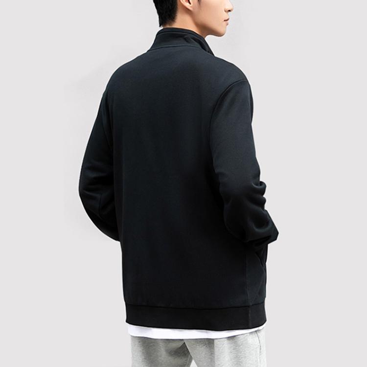 Li Ning Casual Sports Logo Stand Collar Jacket Men Jacket Black AWDQ999-1