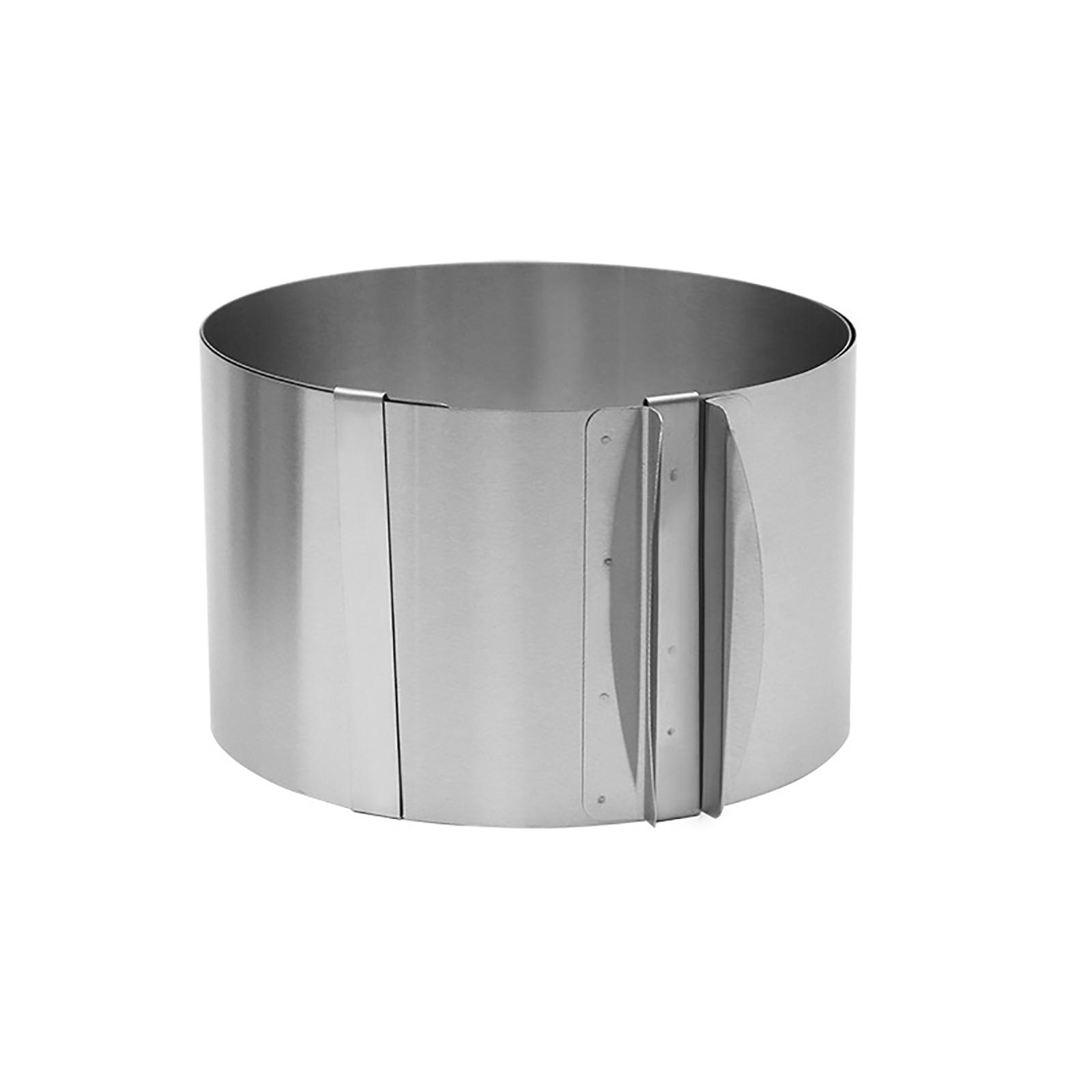 

Adjustable Round Cake Mousse Mould Ring Cake Decorating Mold Stainless Steel Baking Ring Cake Baking Supplies Rustproof A