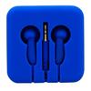 Tnb pocket - écouteurs boutons avec étui enrouleur en silicone - bleu