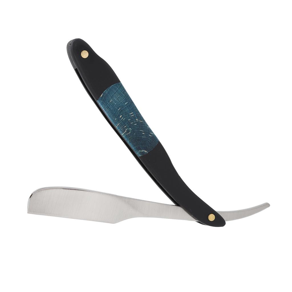 Straight Edge Razor Men Zinc Alloy Portable Barber Folding Manual Haircut Razor for Face Grooming