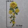 Yellow I Polyester Embroidery Three-Dimensional Flower Diy Collar Lace Decal Decoration Repair Clothes Clothing Accessories Accessories