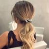 Retro Glitter Rhinestone Pearl-Trimmed Scrunchie Hair Tie for Women