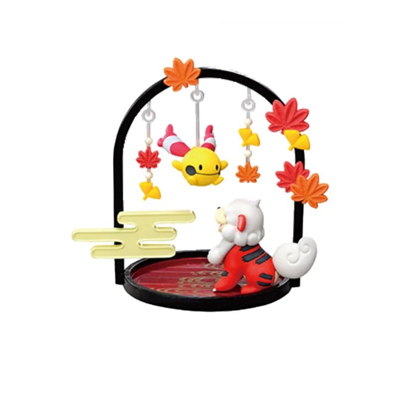 Animation Peripheral Toys Funwari Yurarin Riolu Mew Ninetales Boxed Gacha Anime Action Model Figures Collection