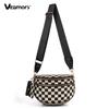 Women Adjustable Strap Crossbody Bag Vintage Shell Waist Bag Casual Daily Shoulder Purse