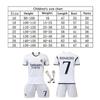 Real Madrid Ronaldo Dětský Fotbalový Dres Bílý Krátký Rukáv Mladistvý Tréninkový Zápasový Top Prodyšný Rychleschnoucí
