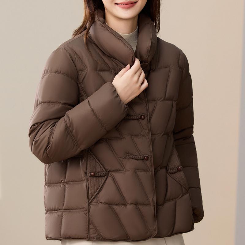 Casual Women's Winter Parkas Stand Collar Loose Warm Short Coats Thick Women Jackets