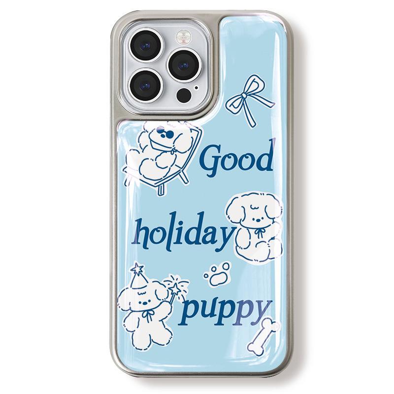 

Чехол Zhitai с серебряной окантовкой и капельным клеем для iPhone 16 Pro, 15 Pro Max и Huawei P70 iPhone 17 Pro