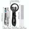1Pc/Set Anti-splash Nail Clipper with Magnifying Glass Nail Clippers Cutter Trimmer  Trim Tools