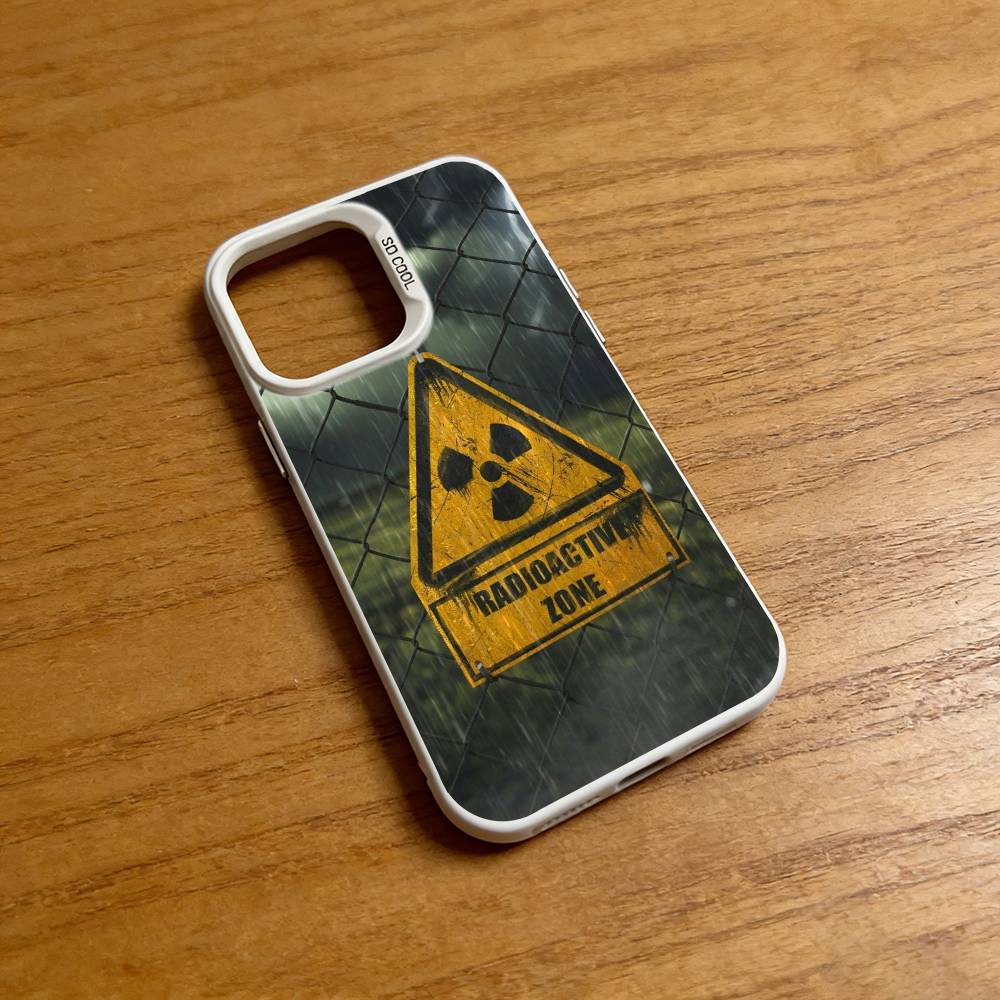 Nuclear Radiation Toxic Danger Sign Phone Case for iPhone 17 16 Pro Max Air 15 14 Plus 12 11 Soft Shockproof Cover