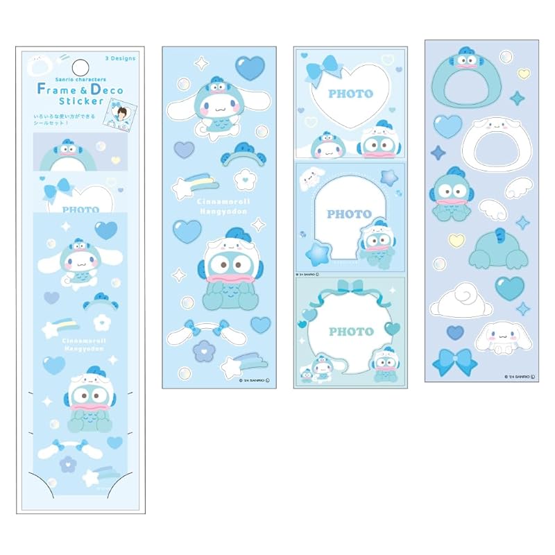 

Tease Factory sanrio characters Frame & deco sticker Blue type H12×W4cm SR-5543531BL