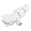 Universal White Shower Diverter Adjustable HandHeld Shower Bracket Adapter Bathroom Accessory