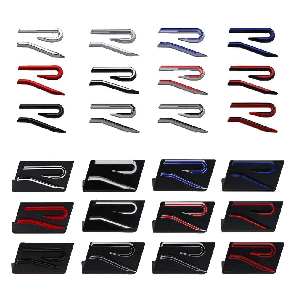 2026 New For VW VOLKSWAGEN Metal Car Front Grille Rear Trunk Sticker for Volkswagen R Line R Logo POLO PASSAT B5 B6 B7 Golf 5 6