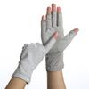 New Fashion Women's Cotton Dot Summer Fingerless Half Finger Anti-Skid Sun Protection Printing anti-UV Thin Short Driving Gloves