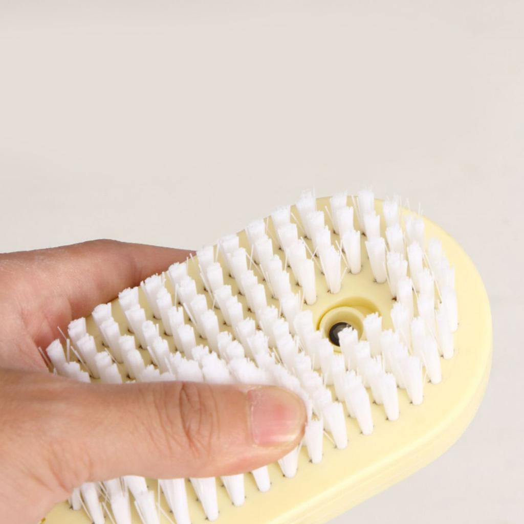 Soap Dispensing Scrub Brush Press Type Automatic Soap Dispensing Multifunction Shoes Cleaning Brush for Home Bathroom