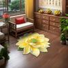 WTEMPO 3D Lotus Carpet Bedroom Carpet Bathroom Floor Mat Anti Slip Foot Mat