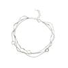 For Women Sterling Color Multilayer Chain Bracelets Geometric Circle Wrist Bracelet Fine JewelryGeometric Chain